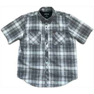 ORVIS Men’s Short Sleeve Tech Shirt Button Down Carbon Plaid Large - EUC